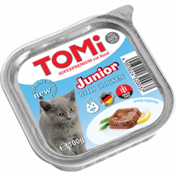 טומי מעדנית לחתול ג'וניור 100 גרם Tomi