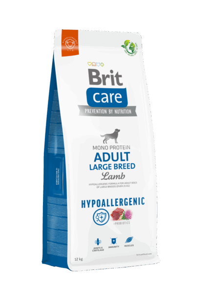 בריט קר כלב בוגר גזע גדול 12 ק"ג כבש ואורז Brit Care