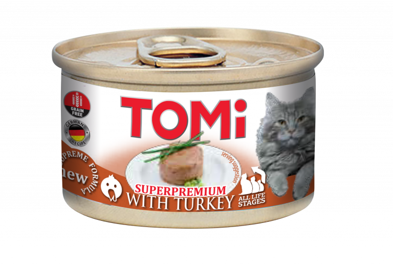 ⁦טומי פטה לחתול הודו 85 גרם TOMI⁩ – תמונה ⁦1⁩
