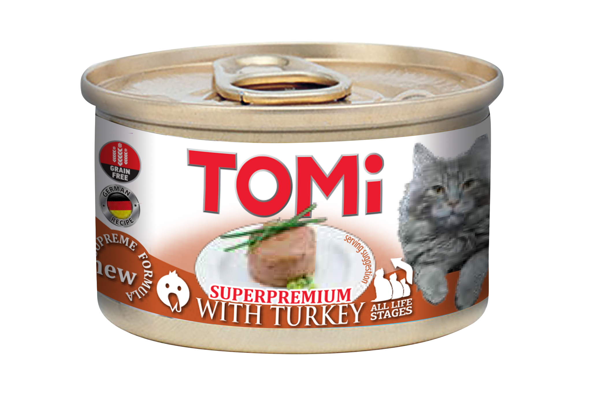 turkey85g-350x236 טומי פטה לחתול הודו 85 גרם TOMI – תמונה 1