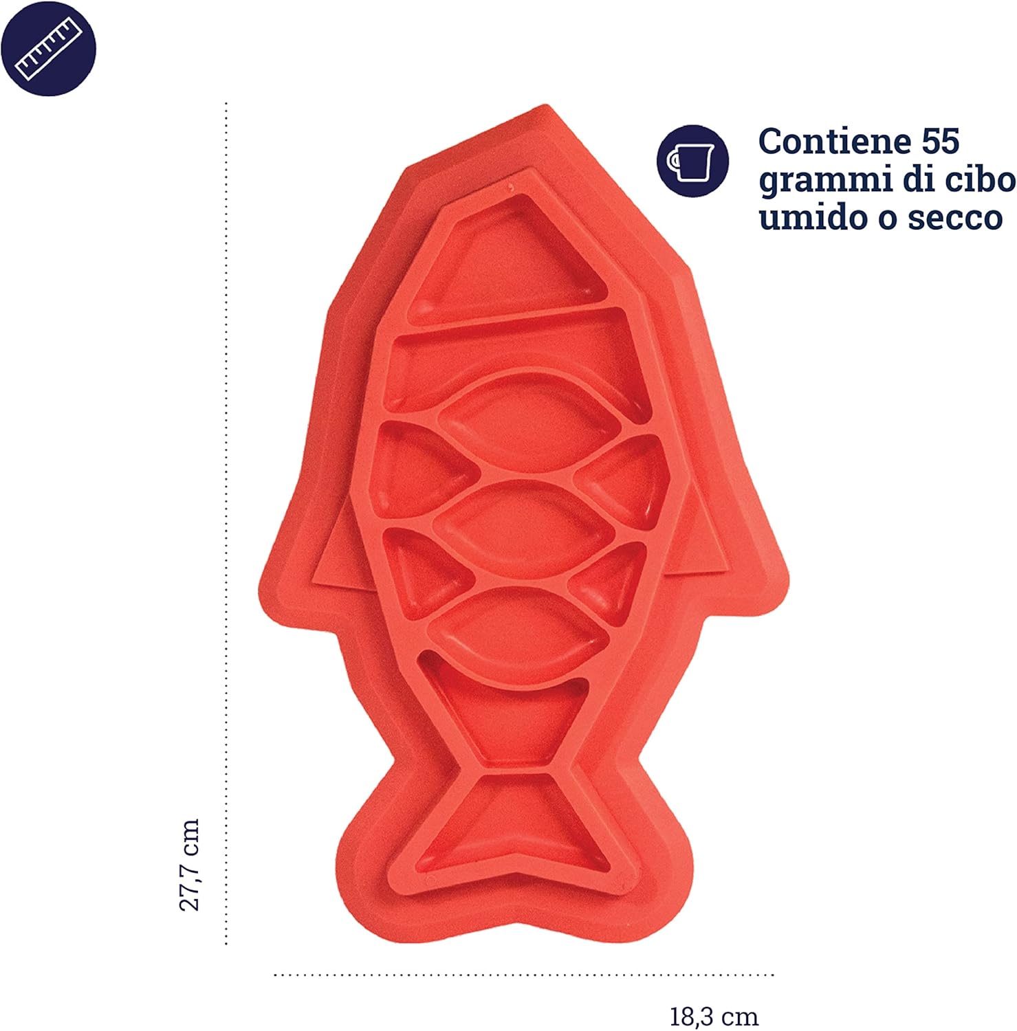 714QLCkCHcL._AC_SL1500_ פאן פידר שטיחון דג אדום Petstages – תמונה 2