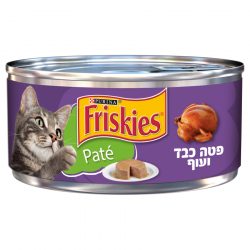 שימורי פריסקיז פטה כבד ועוף 156 גרם Friskies