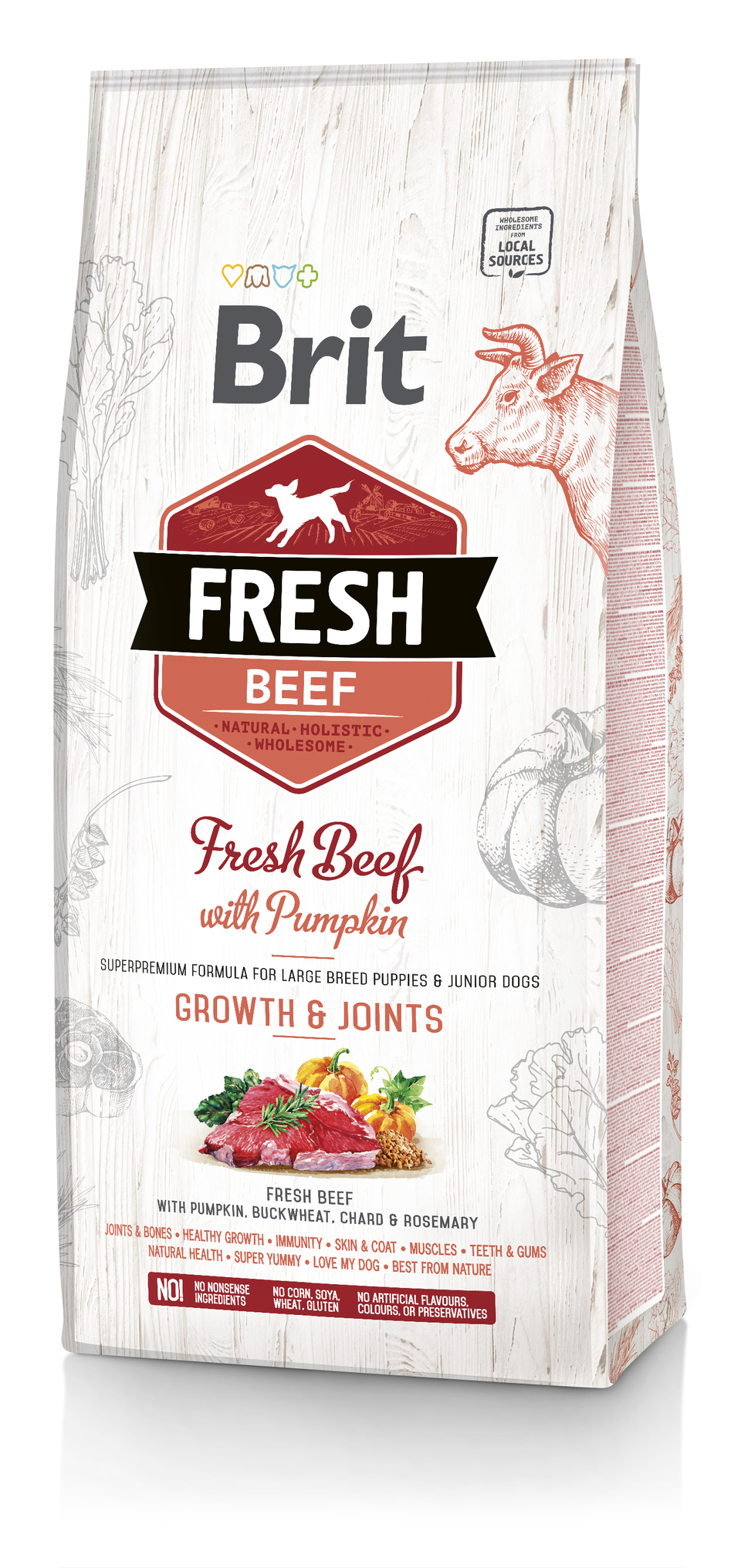 1739948163_brit-fresh-beef-1.jpg בריט פרש כלבים גור גזע גדול בקר ודלעת 12 ק"ג Brit Fresh – תמונה 1