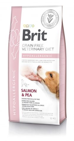 בריט תזונה וטרינרית לכלבים היפואלרגני 12 ק"ג Brit Veterinary Diet