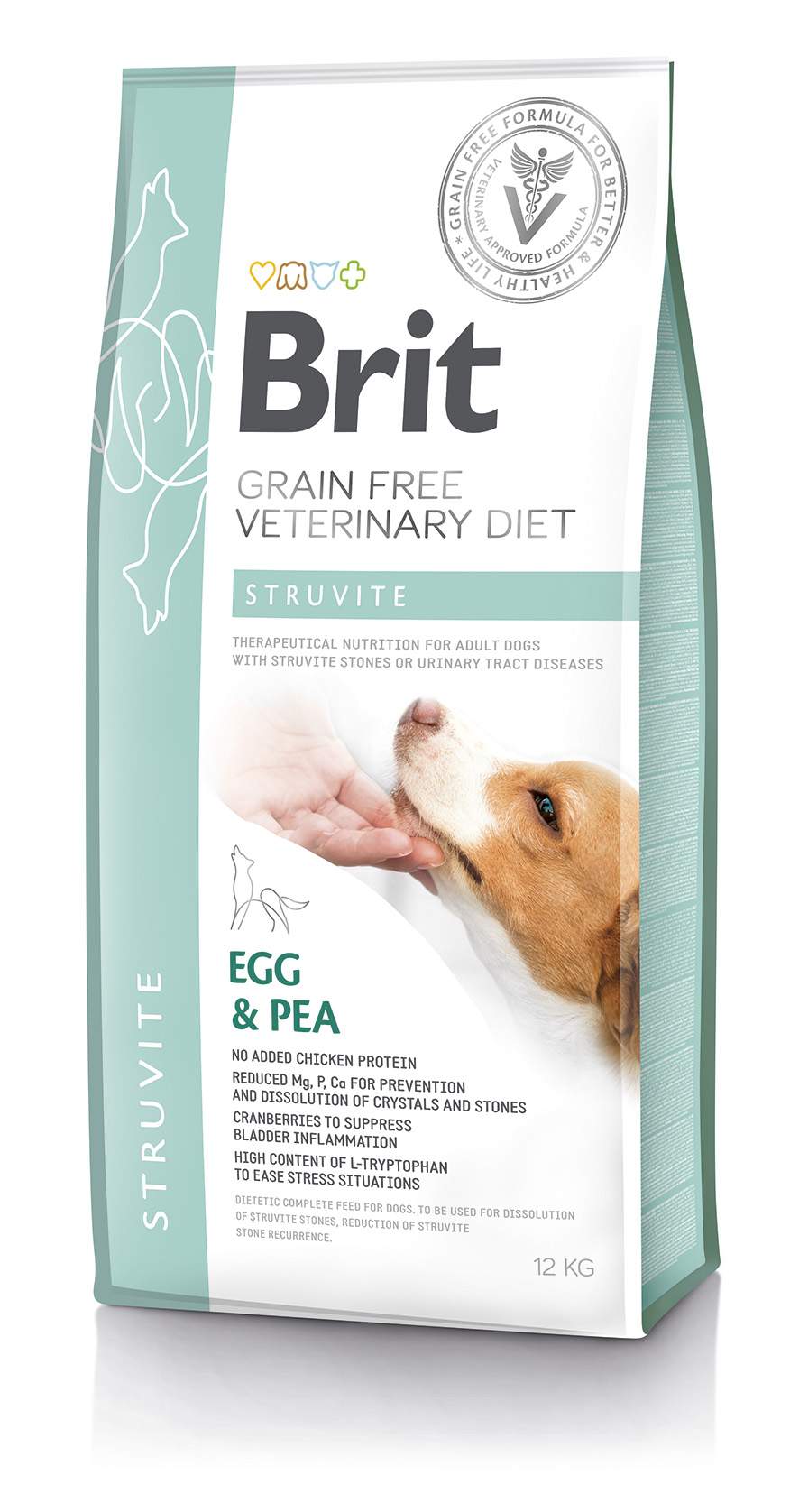 3D_Brit_VETERINARY-DIET_DOG_struvite_12kg.jpg בריט תזונה וטרינרית לכלבים סטרווייט 12 ק"ג Brit Veterinary Diet – תמונה 1