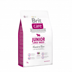 בריט קר כלב גור גזע גדול 3 ק"ג כבש ואורז Brit Care