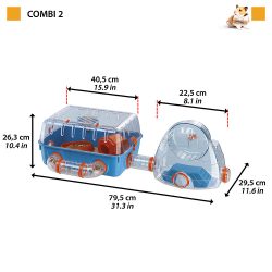 ⁦כלוב לאוגר קומבי 2 Ferplast⁩ – תמונה ⁦2⁩