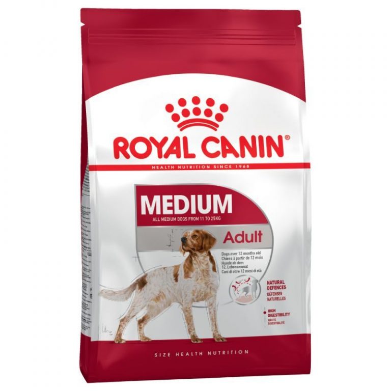 ⁦רויאל קנין מדיום אדולט 4 ק"ג Royal Canin⁩ – תמונה ⁦1⁩