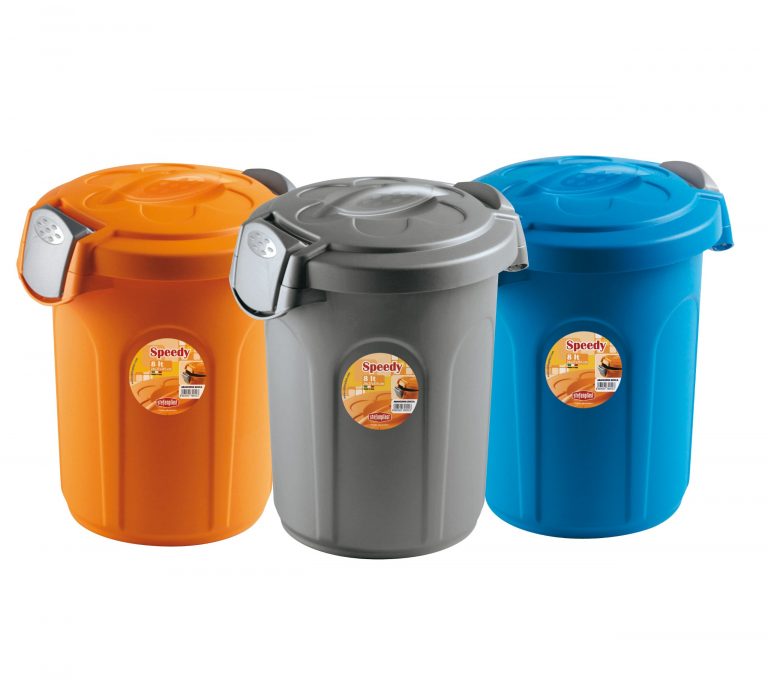 ⁦פח איחסון ספידי 8 ליטר אפור STEFANPLAST⁩ – תמונה ⁦2⁩