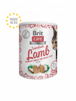 בריט קר חטיף סופר-פרוט לחתול עם כבש 100 גרם Brit care