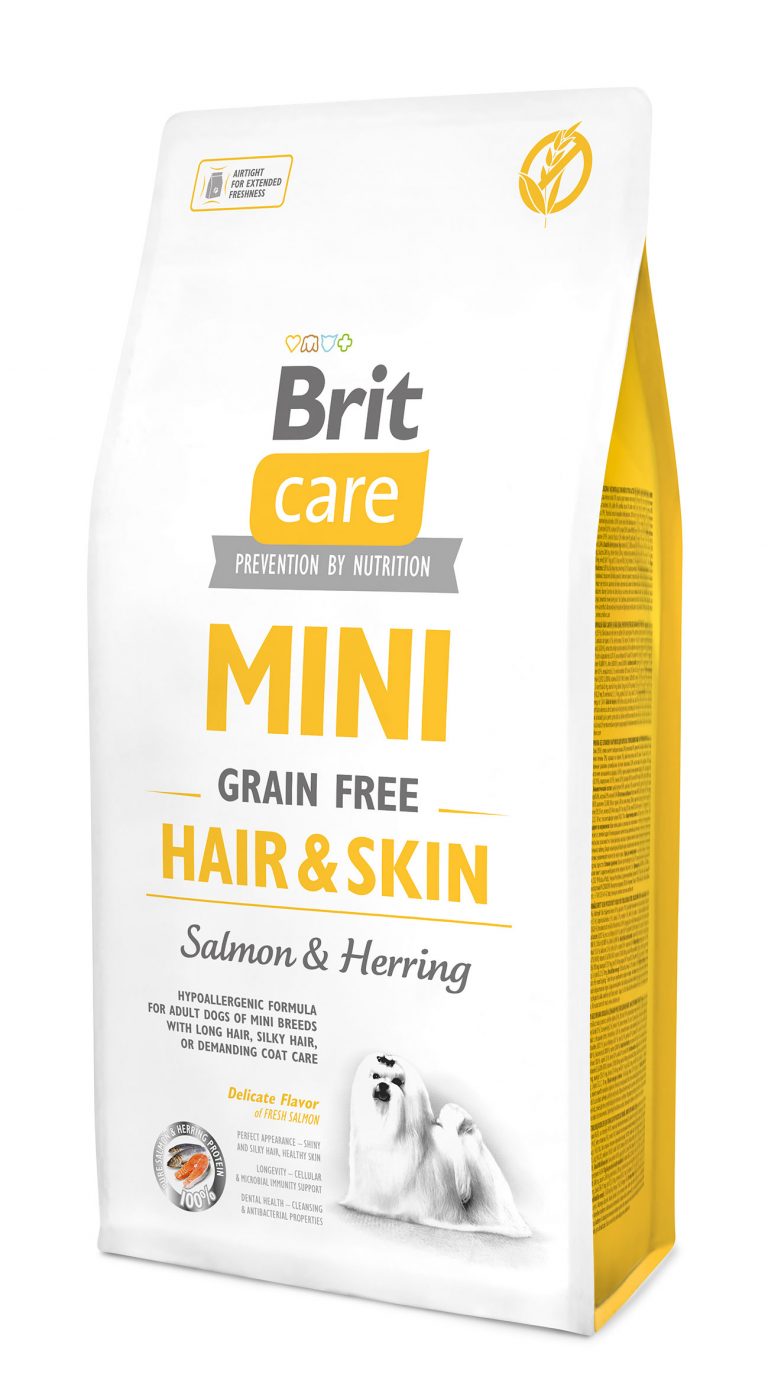 ⁦בריט קר מיני נטול דגנים בוגר עור ופרווה 7 ק"ג Brit Care⁩ – תמונה ⁦1⁩