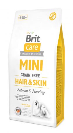 בריט קר מיני נטול דגנים בוגר עור ופרווה 2 ק"ג Brit Care
