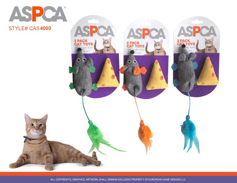 ⁦צעצוע לחתול עכבר וגבינה וקטניפ ASPCA⁩ – תמונה ⁦1⁩