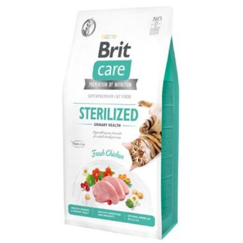 brit-care-cat-sterilized-urinary-healthy-grain-free-7kg.jpg בריט קר חתול בוגר מסורס יורינרי נטול דגנים 7 ק"ג Brit Care – תמונה 1