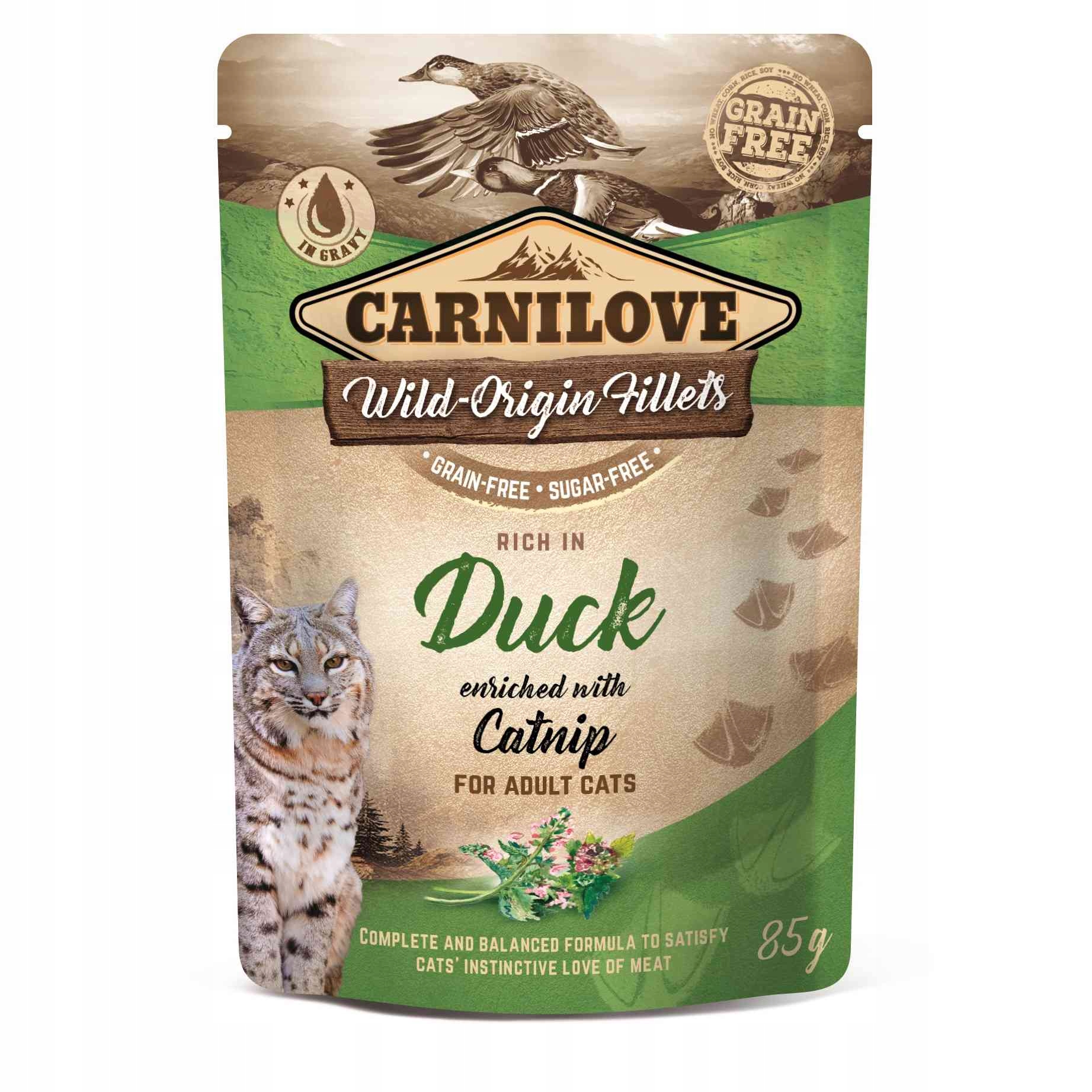 duck-2.jpg קרנילאב פאוץ לחתול ברווז 85 גרם Carnilove – תמונה 1