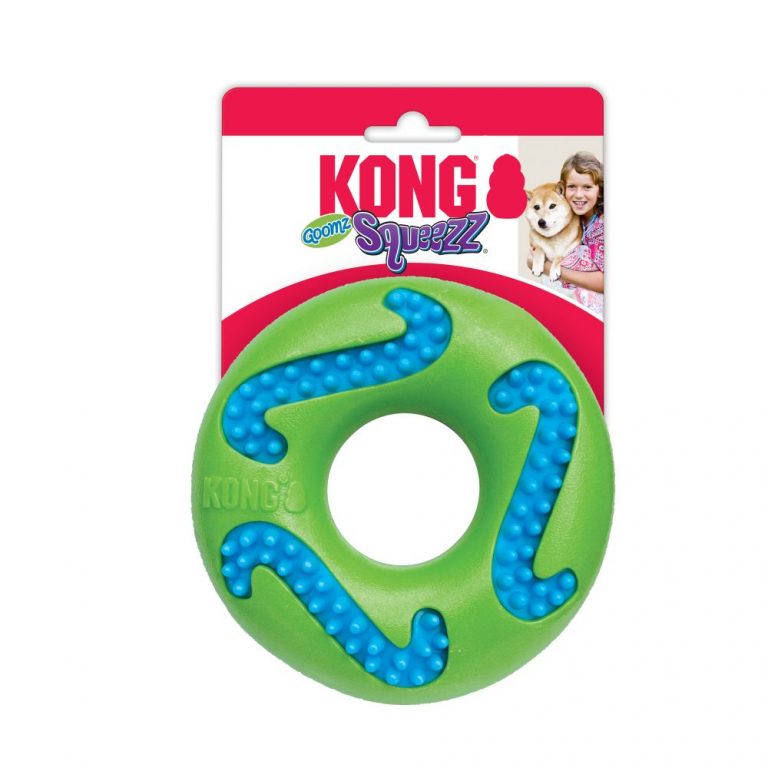 ⁦קונג סקוויז גומי טבעת ירוקה קטנה KONG⁩ – תמונה ⁦2⁩