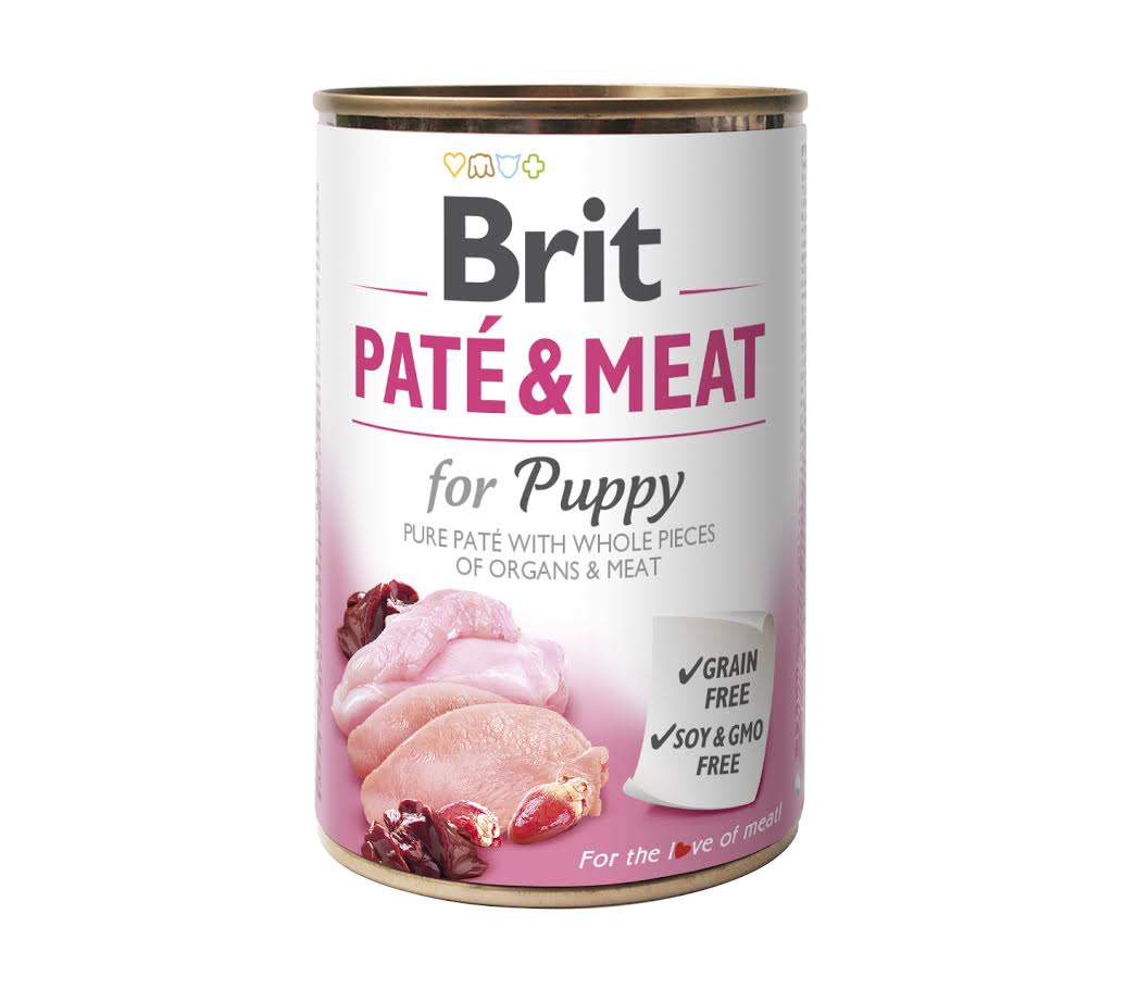 puppy-1.jpeg בריט שימורים בשר ופטה לגורים 400 גרם Brit – תמונה 1