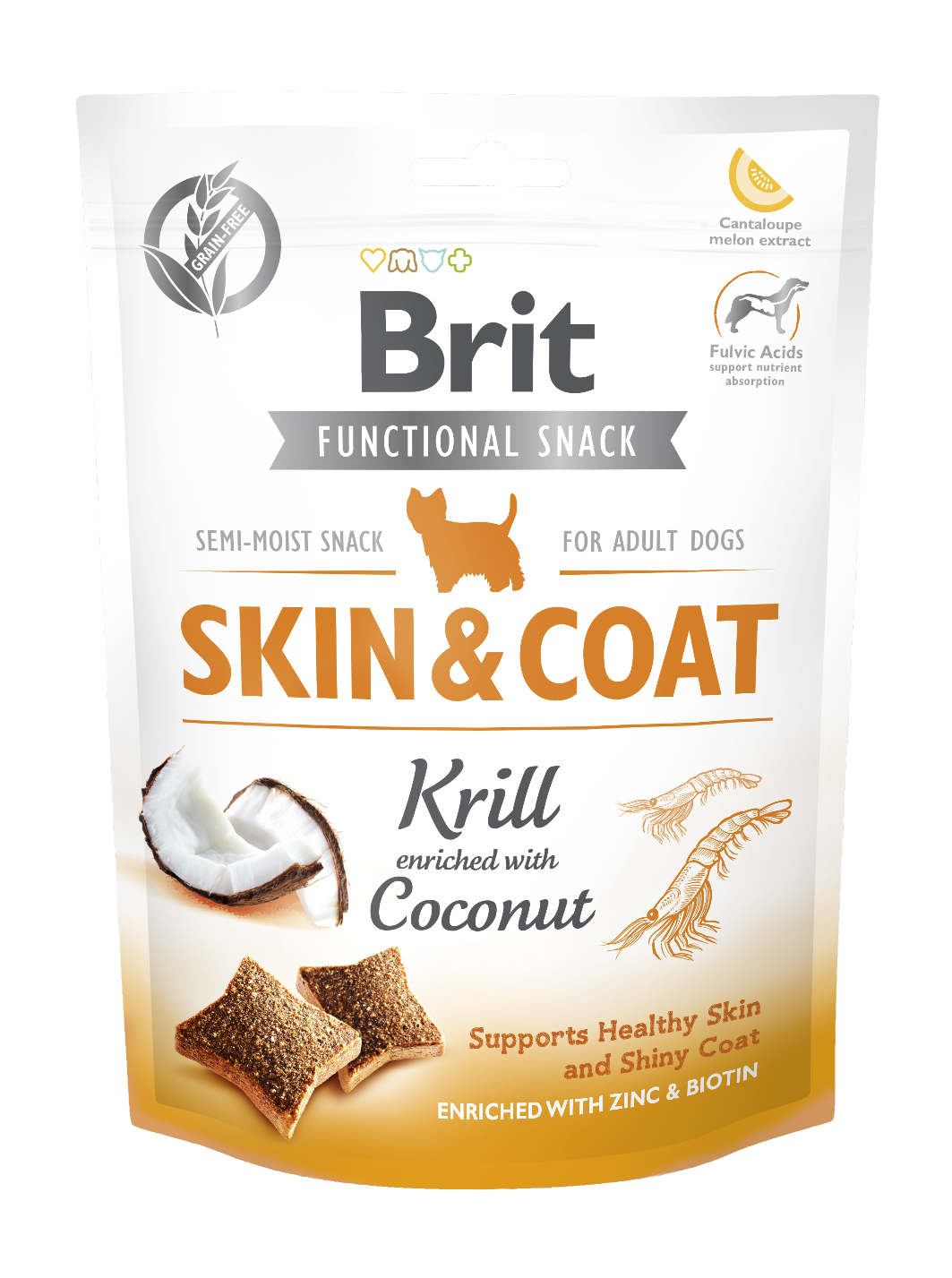 skin&coat חטיף בריט קר עור ופרווה 150 גרם Brit Care – תמונה 1