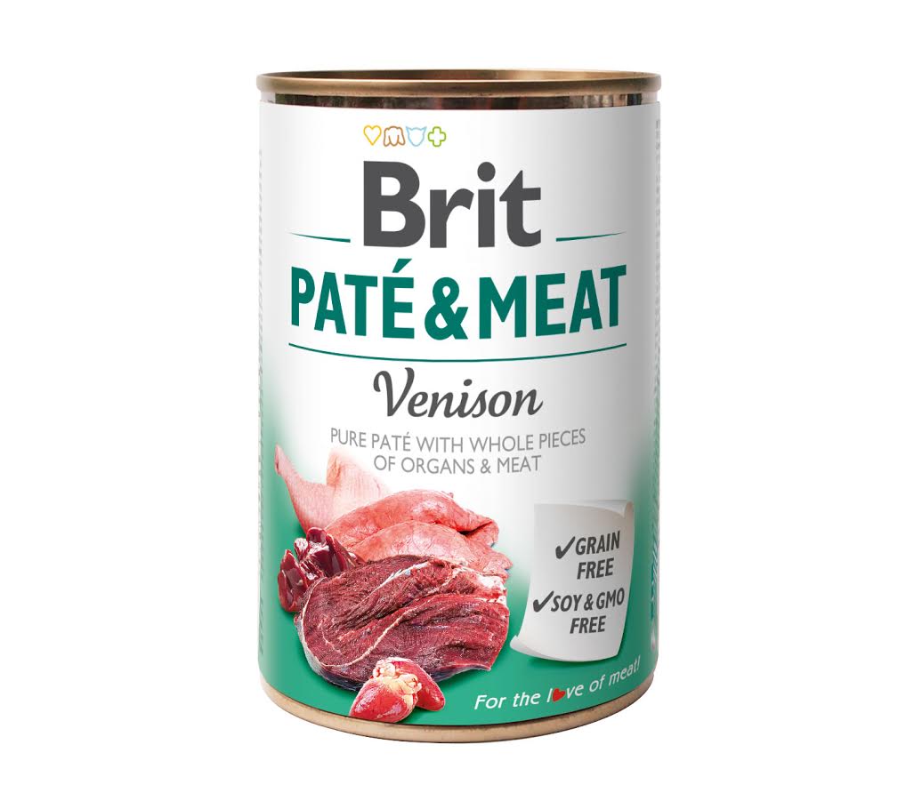 venison.jpeg בריט שימורים בשר ופטה צבי 400 גרם Brit – תמונה 1