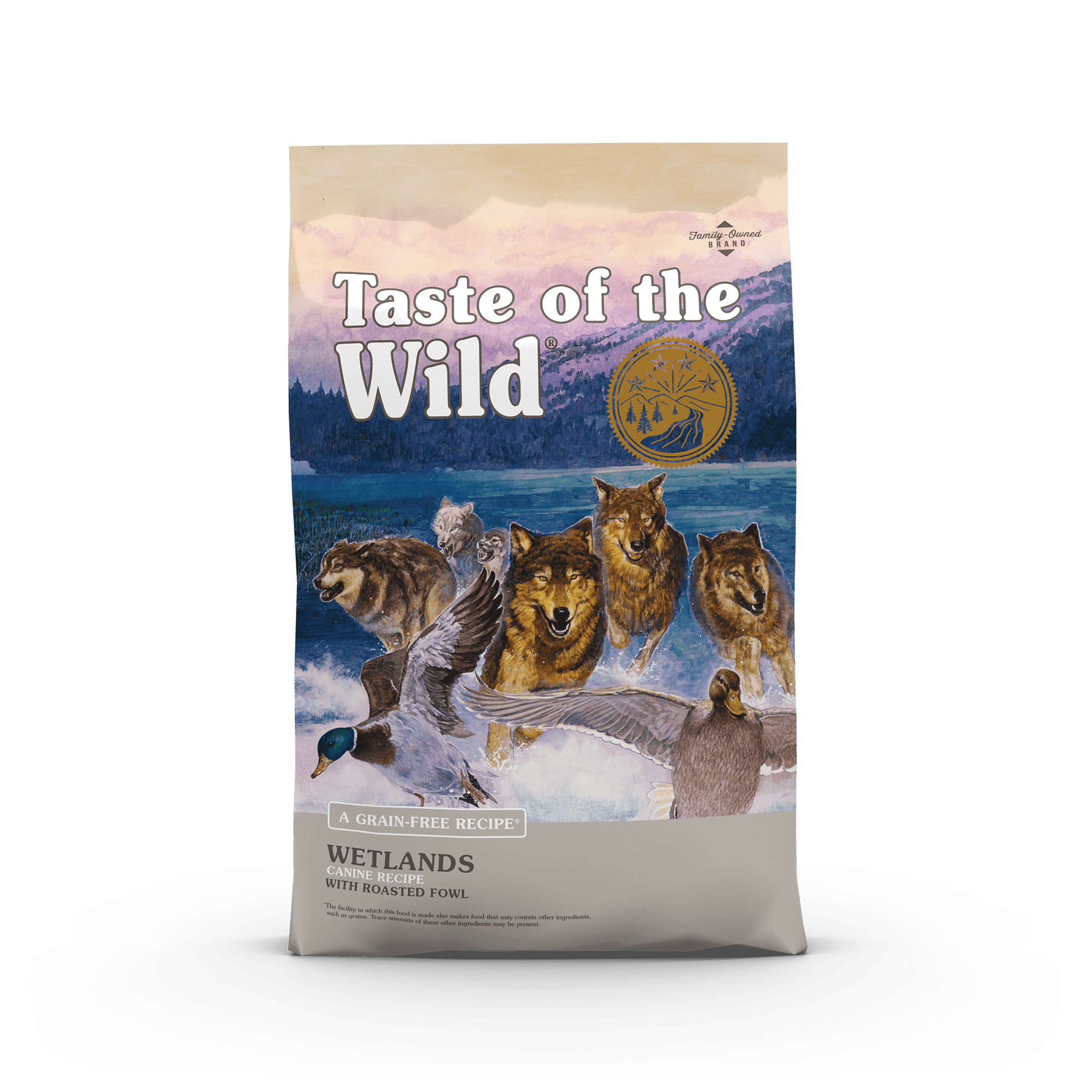 wetlands-dry-canine-recipe.png טייסט אוף דה ווילד ברווז 12.2 ק"ג Taste Of The Wild – תמונה 1