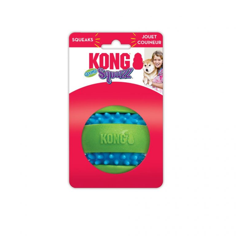 ⁦קונג סקוויז גומי כדור ירוק בינוני KONG⁩ – תמונה ⁦2⁩