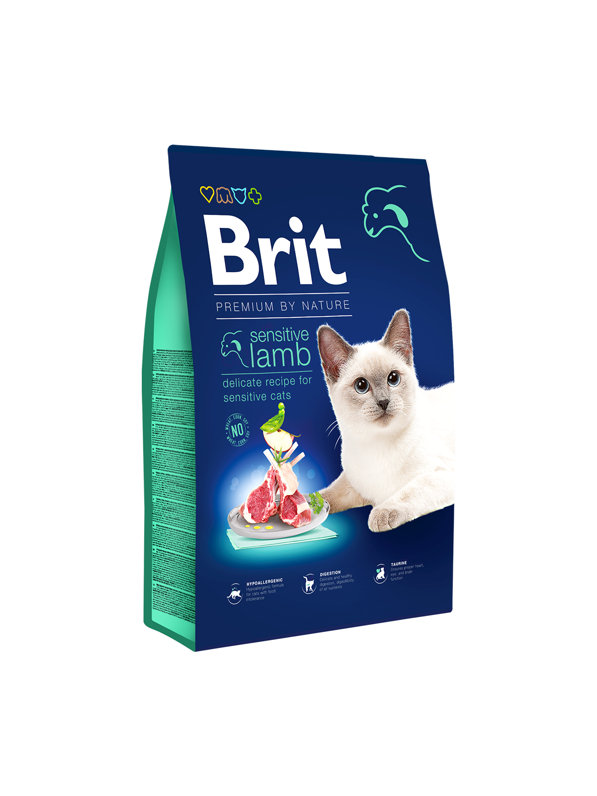 sensitive-lamb בריט פרמיום בוגר סנסטיב 1.5 ק"ג Brit premium – תמונה 1