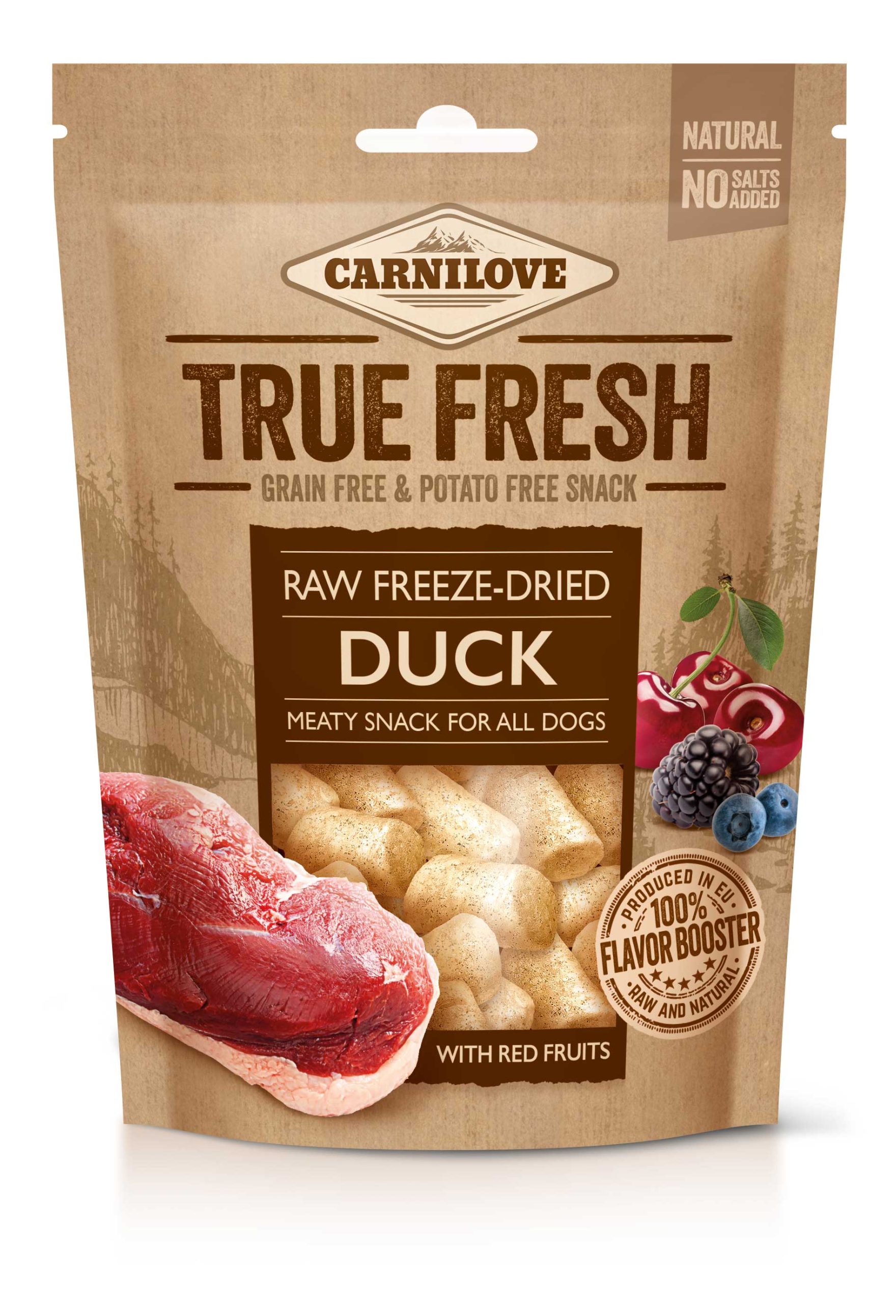 CTF_freeze_dried_DUCK_14_3D חטיף קרנילאב מיובש בהקפאה ע"ב ברווז 40 גרם – תמונה 1