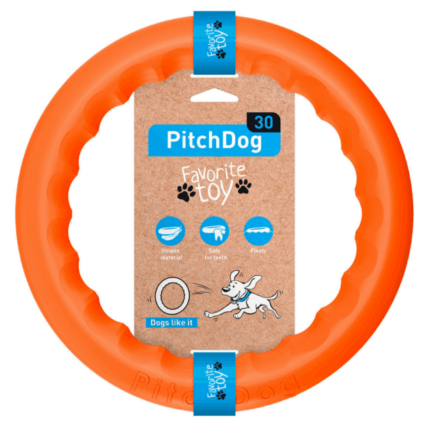 פיץ' דוג 30 ס"מ טבעת אימון כתומה Pitch Dog