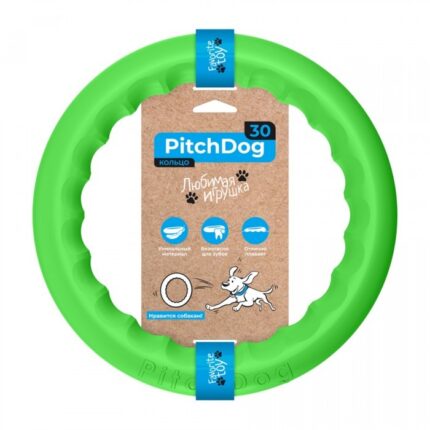 פיץ' דוג 30 ס"מ טבעת אימון ירוקה Pitch Dog