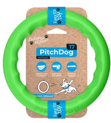פיץ' דוג 17 ס"מ טבעת אימון ירוקה Pitch Dog