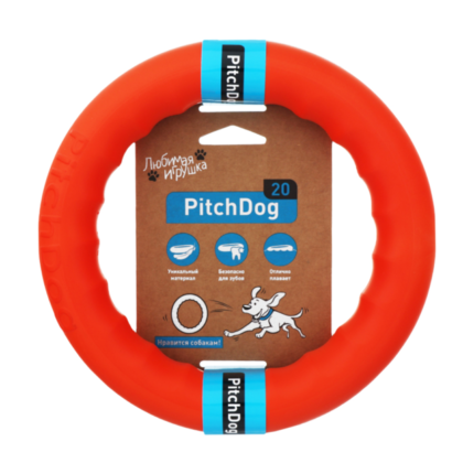 פיץ' דוג 20 ס"מ טבעת אימון כתומה Pitch Dog