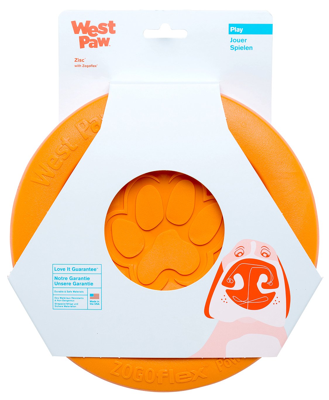 Version 1.0.0 ווסט פאו זיסק S כתום West Paw – תמונה 1