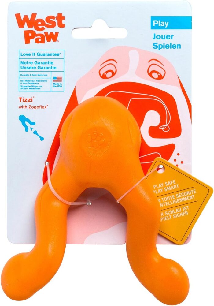 ⁦ווסט פאו טיזי L כתום West Paw⁩ – תמונה ⁦1⁩