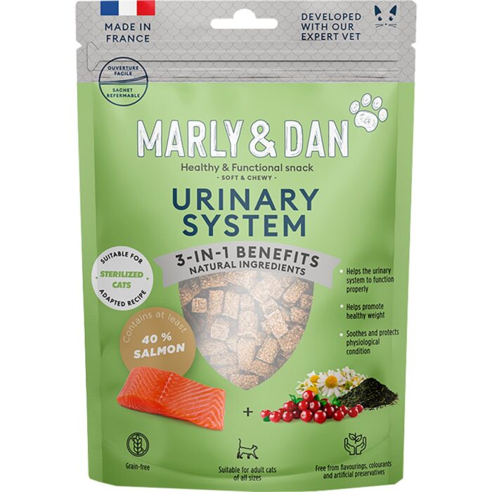 ⁦MARLY&DAN חטיף רך לחתולים יורינרי 40 גרם⁩ – תמונה ⁦1⁩