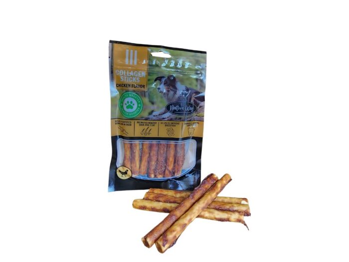 ⁦חטיף נייטיב וואי רול בטעם עוף וקולגן 80 גרם Native way⁩ – תמונה ⁦1⁩