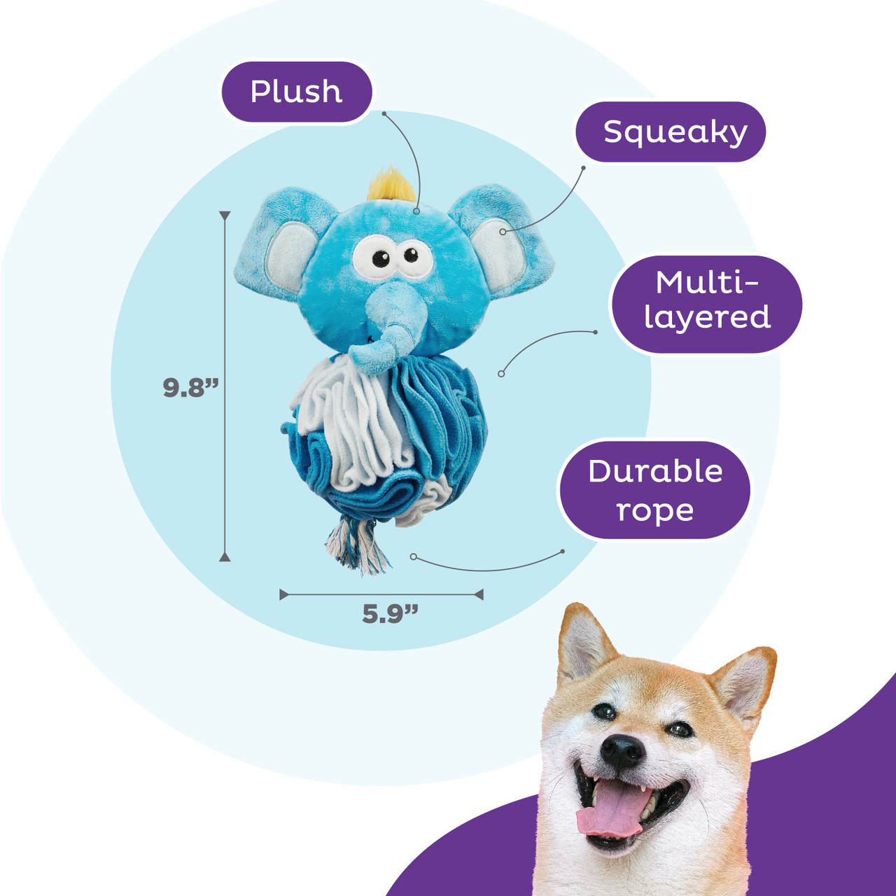 ilwaxitohljhzlmg7uke__83863 משטח פעילות פיל לכלב Outward Hound – תמונה 3