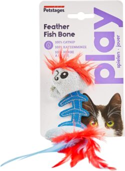 עצם דג עם נוצה כחול  Petstages