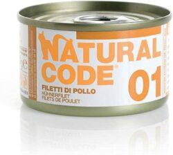נטורל קוד 01 פילה עוף לחתול 85 גרם Natural Code